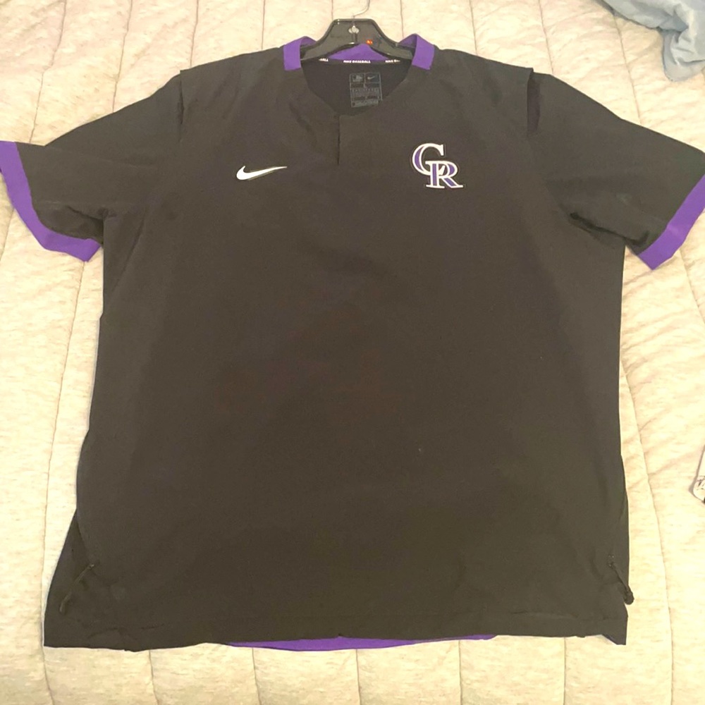 Colorado Rockies MLB Authentic Nike Pullover Jacket